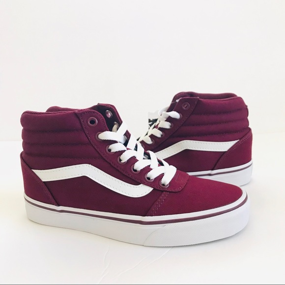 Vans Shoes - Burgundy Ward High top Vans Sneaker